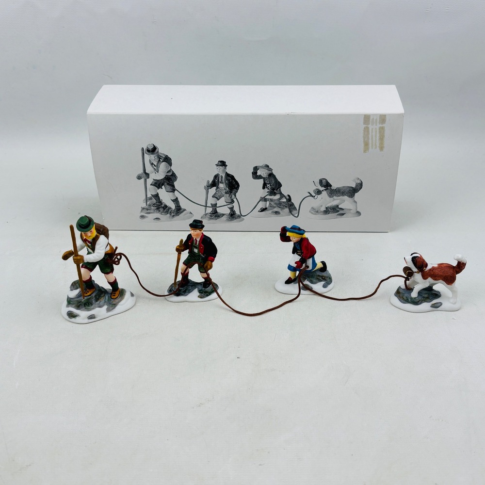 Department 56 Climb Every Mountain Set of 4 Figurines Alpine Village 5613-8
